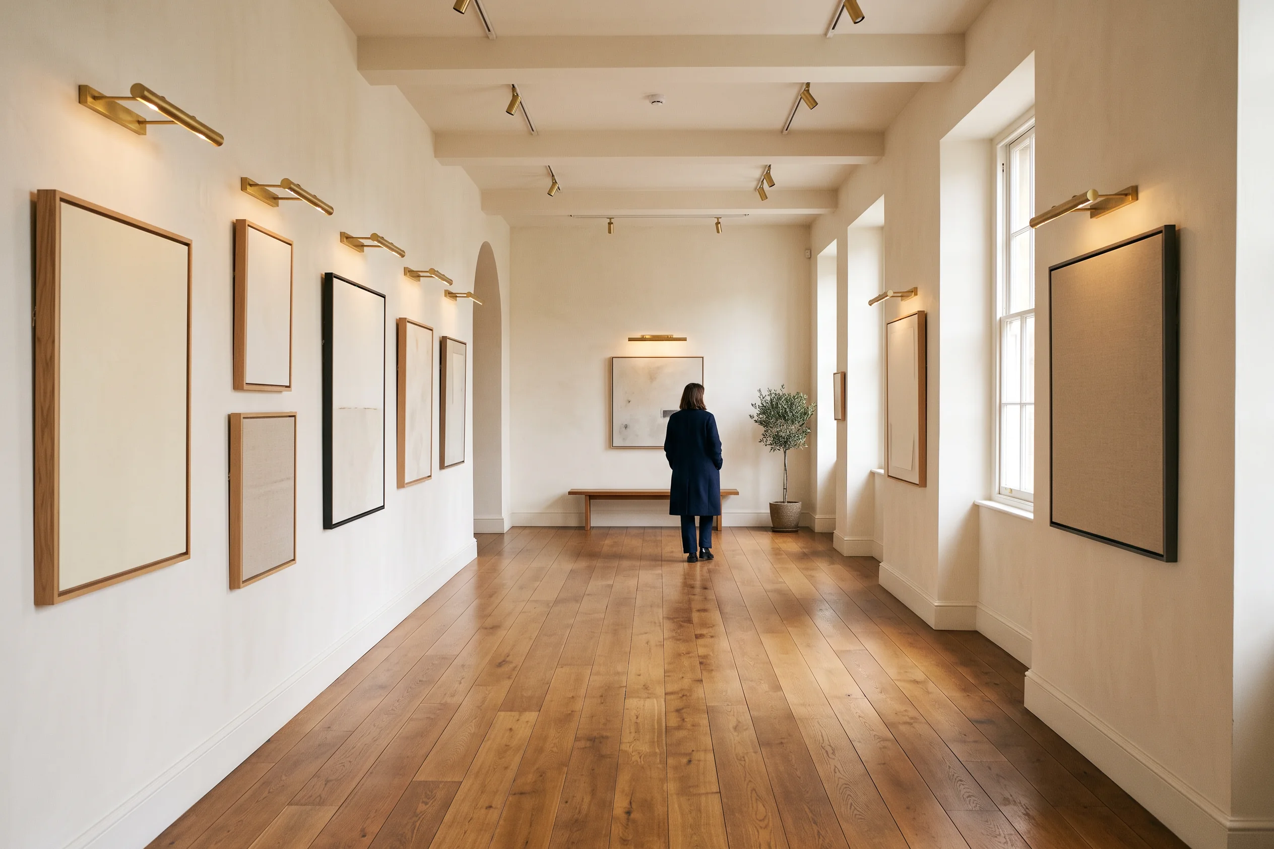 A gallery interior on Cork Street in Mayfair